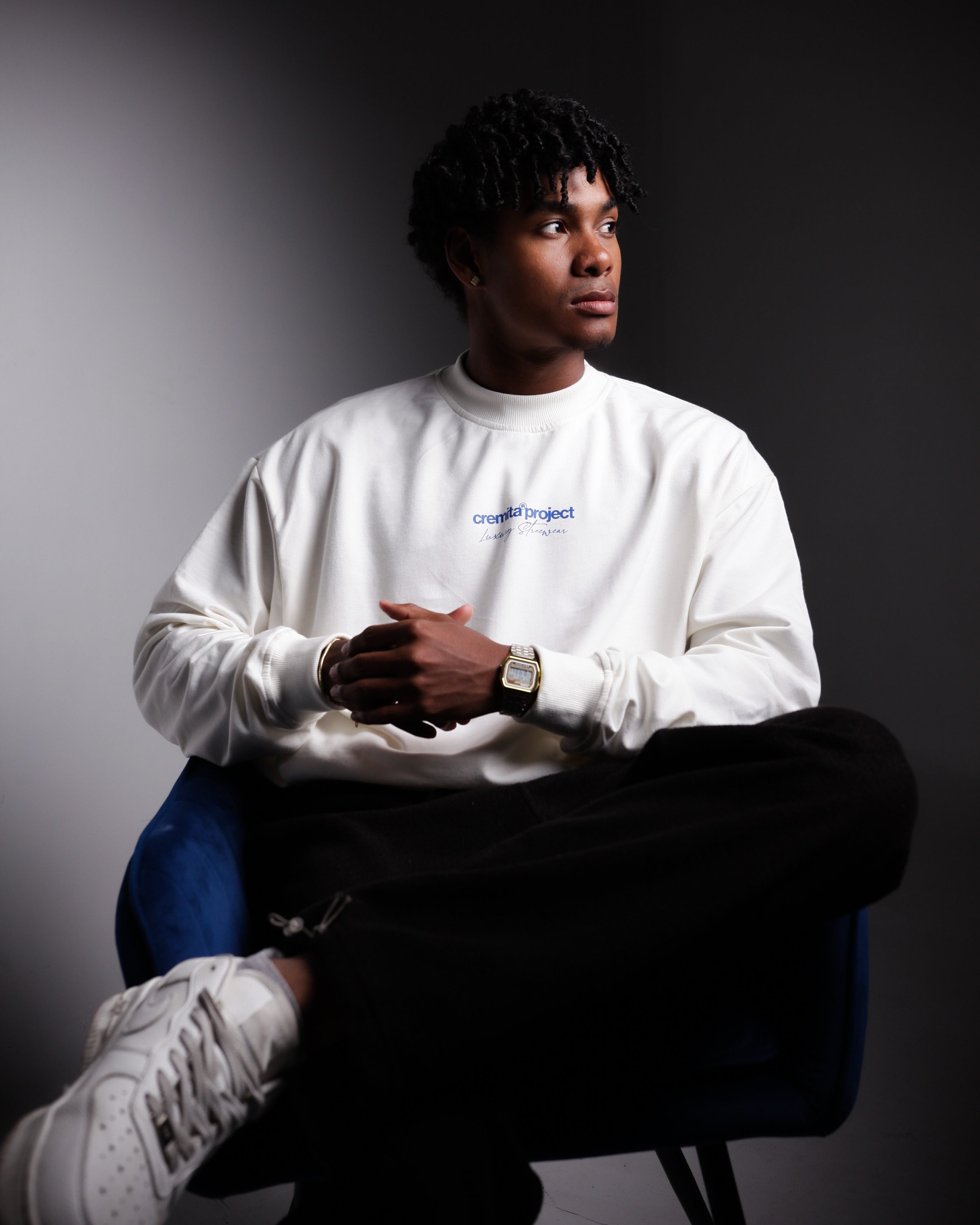 Cremita Project - Sweater Crewneck - Color Hueso