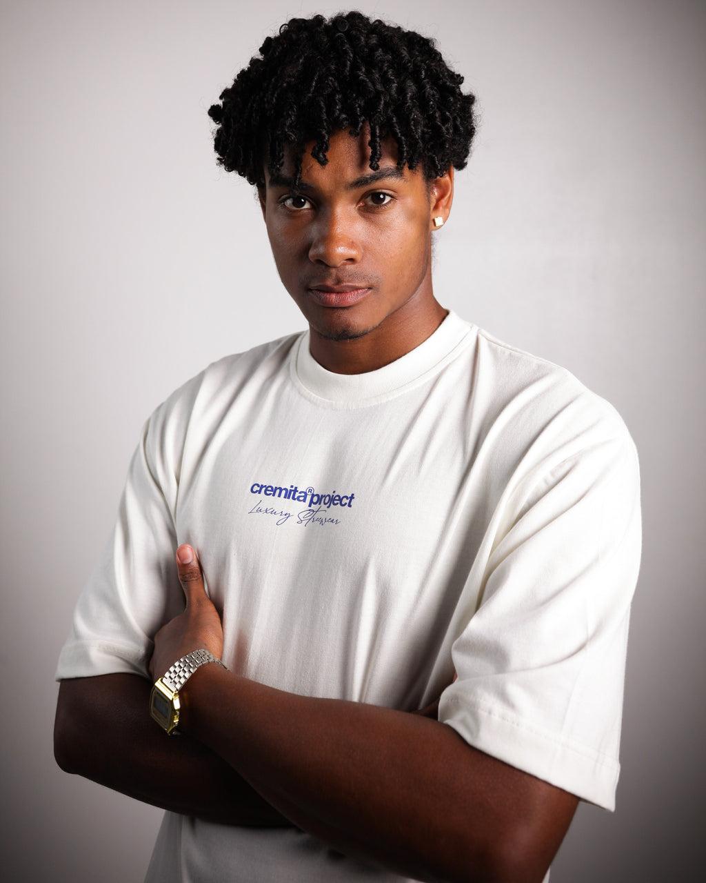 - Tshirt Oversized / Color Hueso / Cremita Project