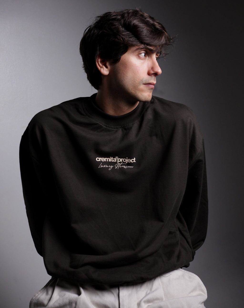 Cremita Project - Sweater Crewneck - Marrón Olivo