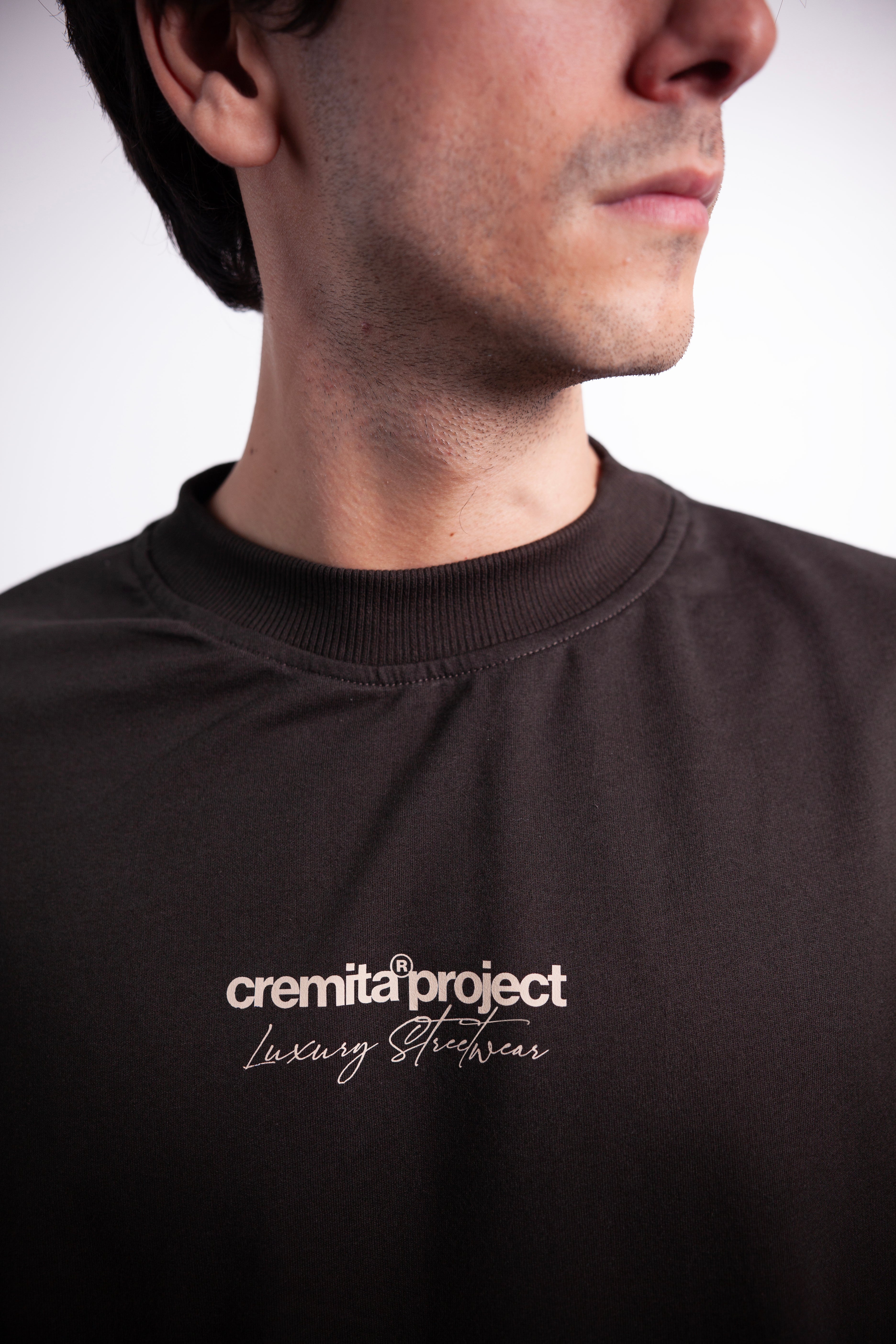 Cremita Project - Sweater Crewneck - Marrón Olivo