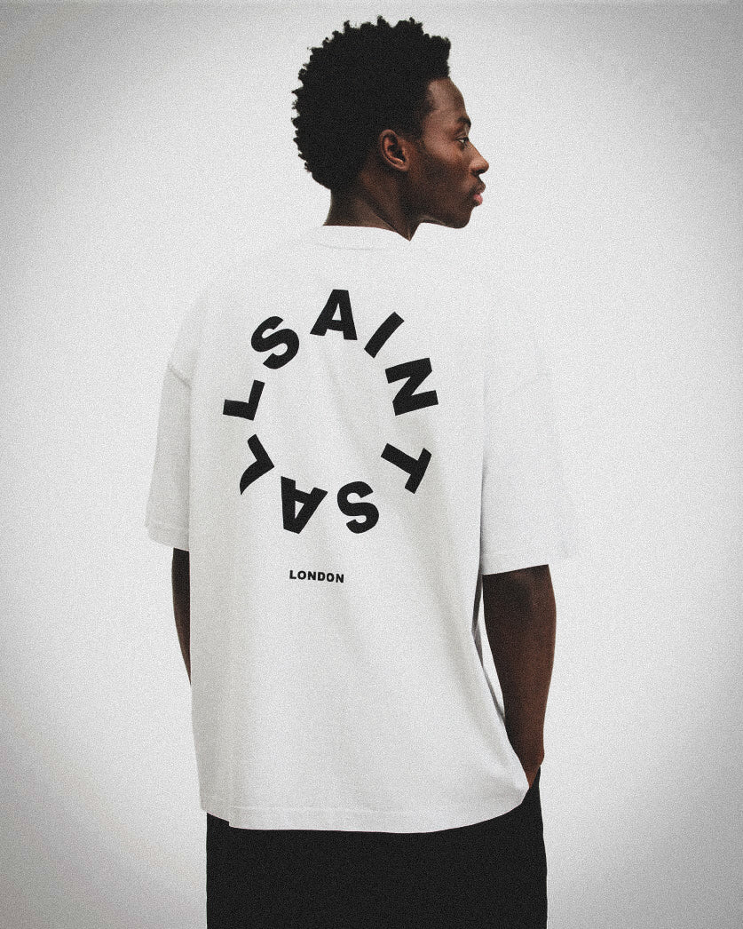 All Saints - Tierra Oversized Crew Neck Logo T-Shirt