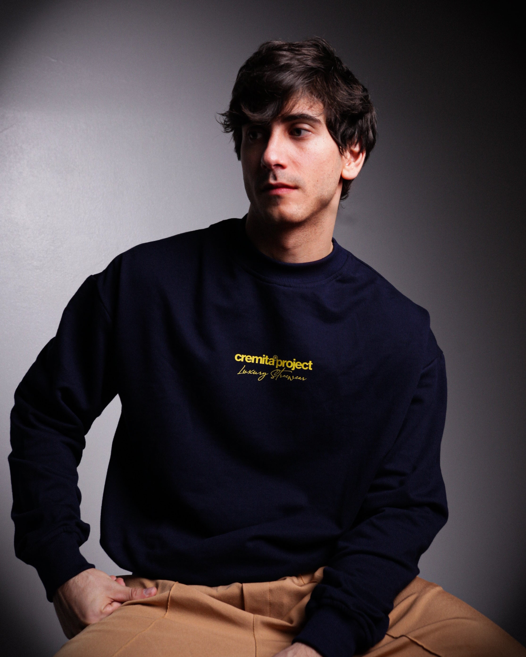 Cremita Project - Sweater Crewneck - Azul Marino